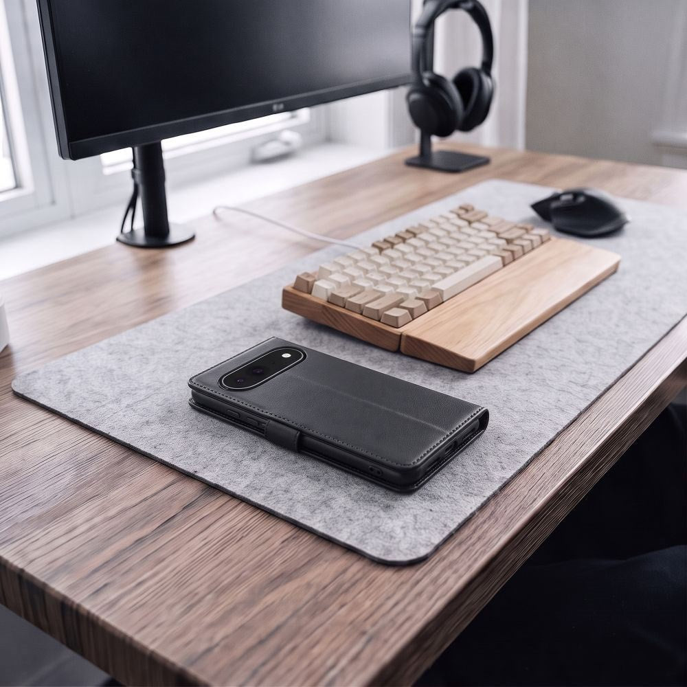 Google Pixel 11 Pro XL Tech-Protect Wallet Flip Deksel - Svart
