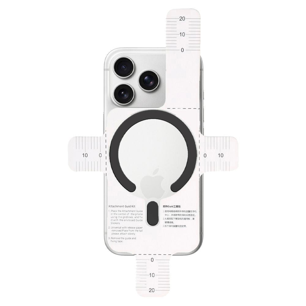Tech-Protect Magnetisk MagSafe Ring m. Installationsramme – Svart