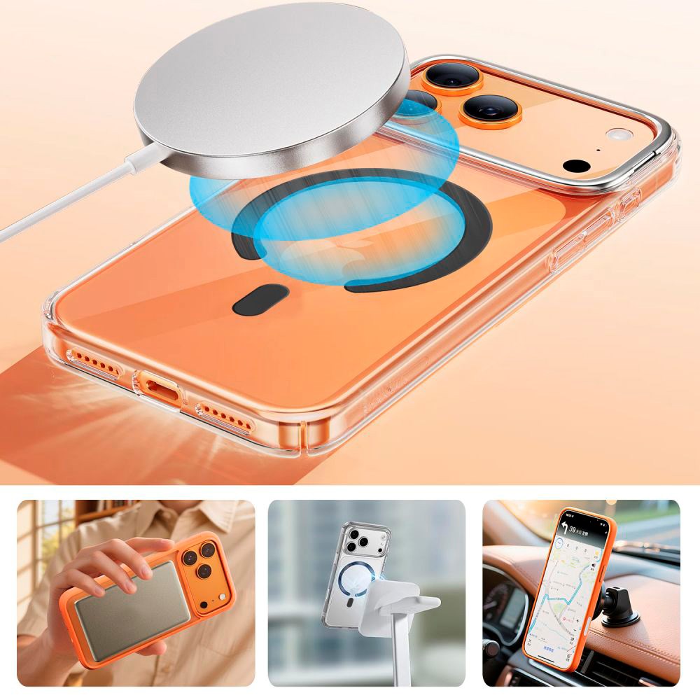 Tech-Protect Magnetisk MagSafe Ring m. Installationsramme – Svart
