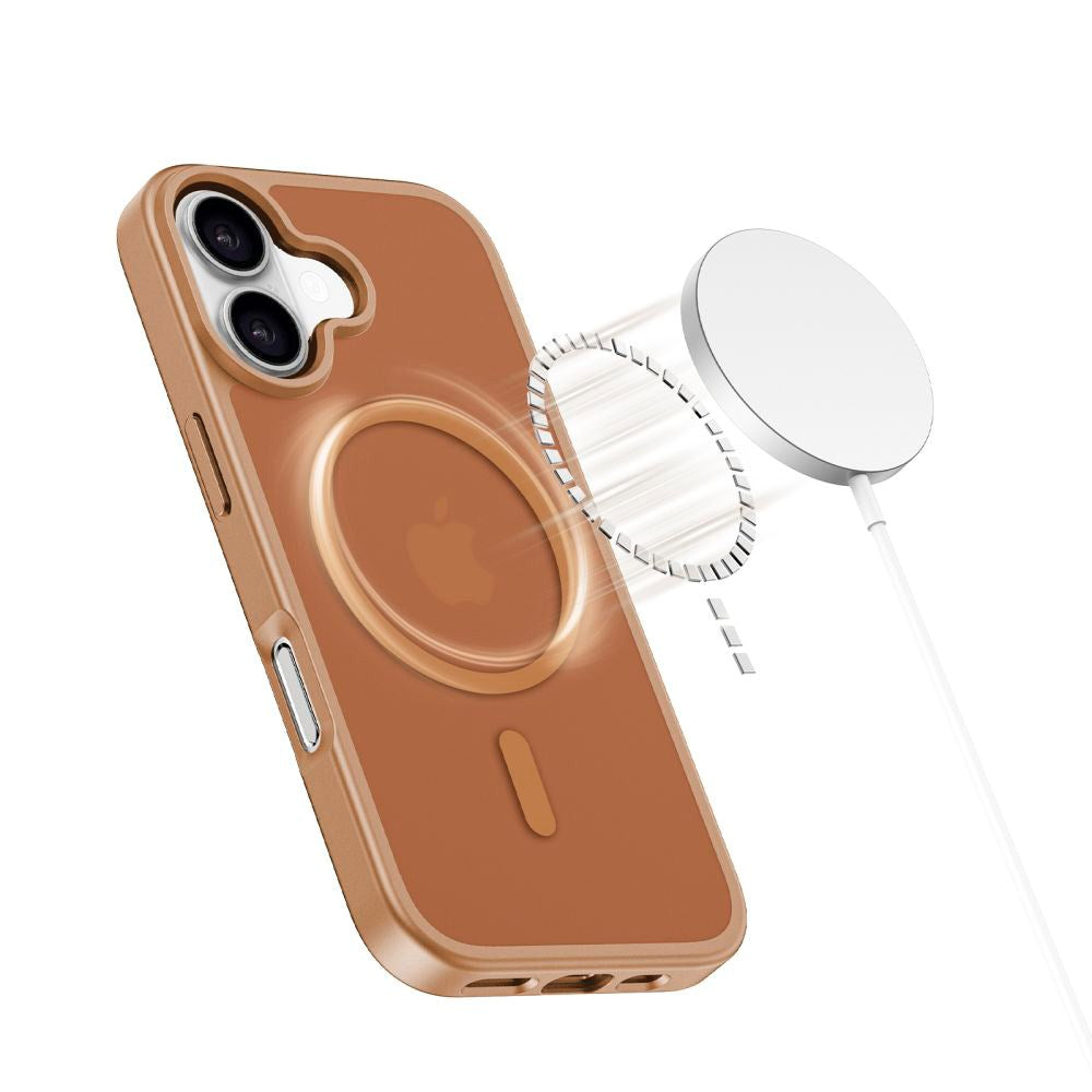 iPhone 17 Tech-Protect BasicMag Hybrid Deksel - MagSafe Kompatibel - Matt Brun
