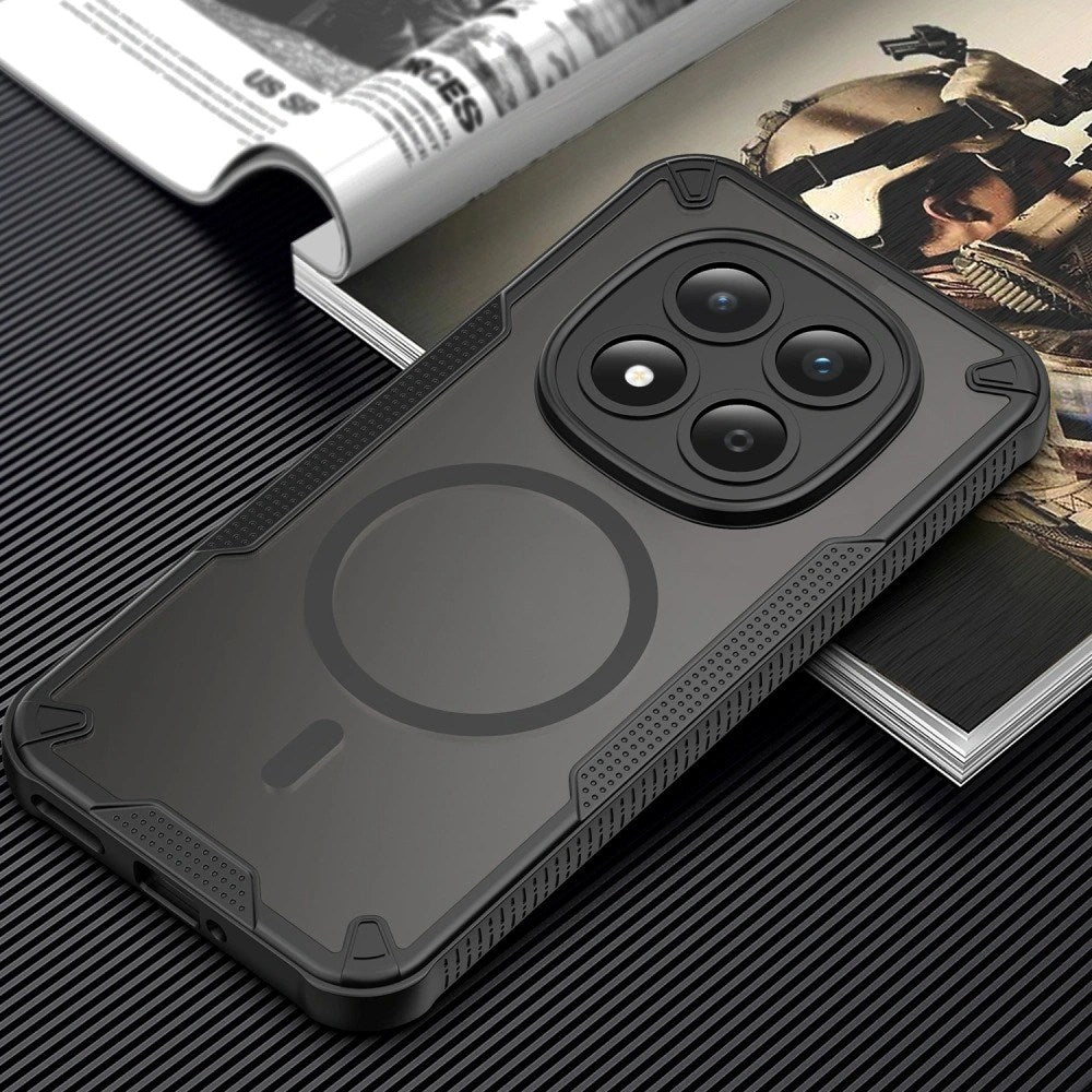 Xiaomi Redmi Note 15 Pro Tech-Protect Rugged Shield Deksel - MagSafe Kompatibel - Mattsvart