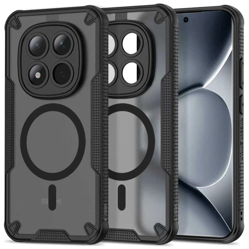 Xiaomi Redmi Note 15 Pro+ (Plus) Tech-Protect Rugged Shield Deksel - MagSafe Kompatibel - Mattsvart