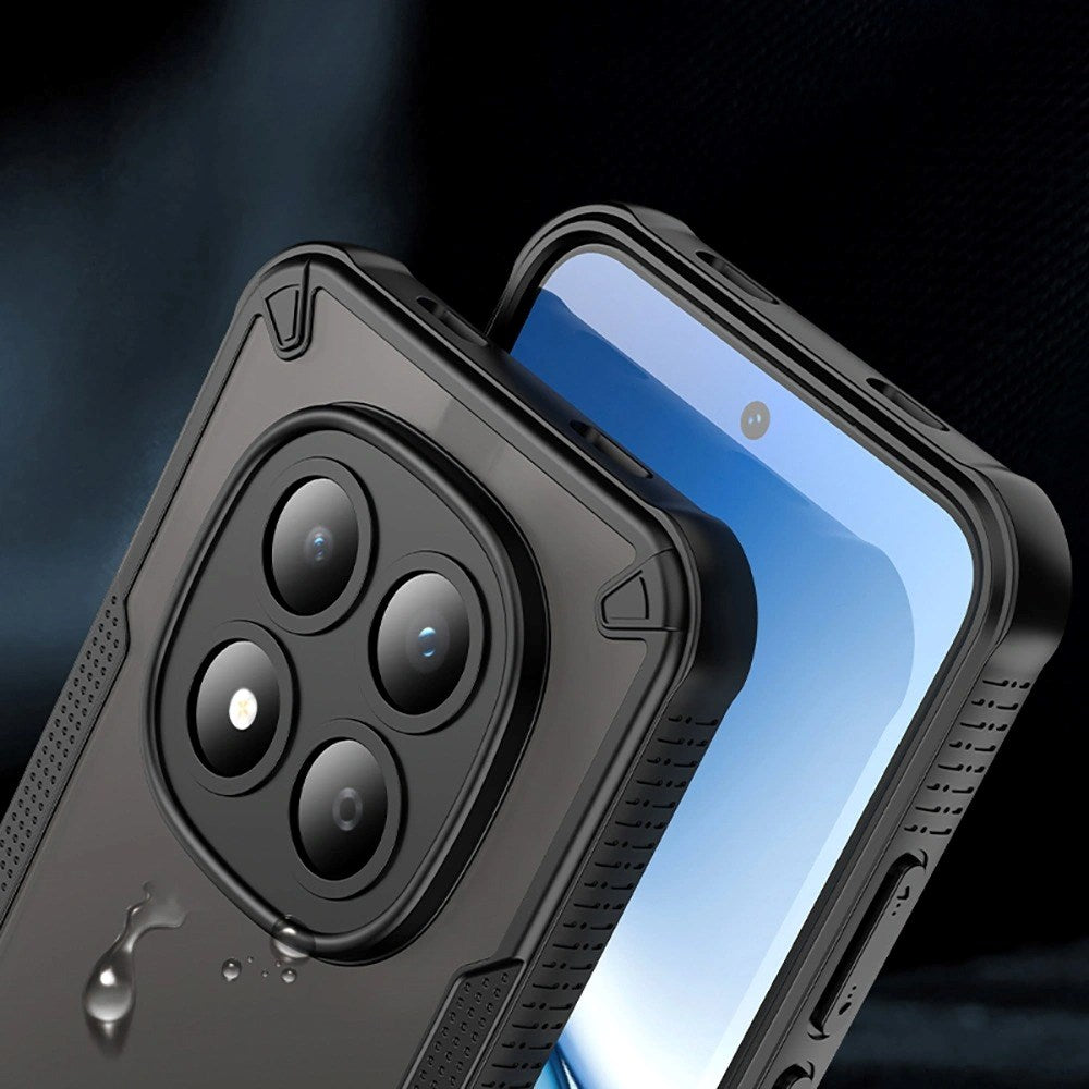 Xiaomi Redmi Note 15 Pro Tech-Protect Rugged Shield Deksel - Mattsvart