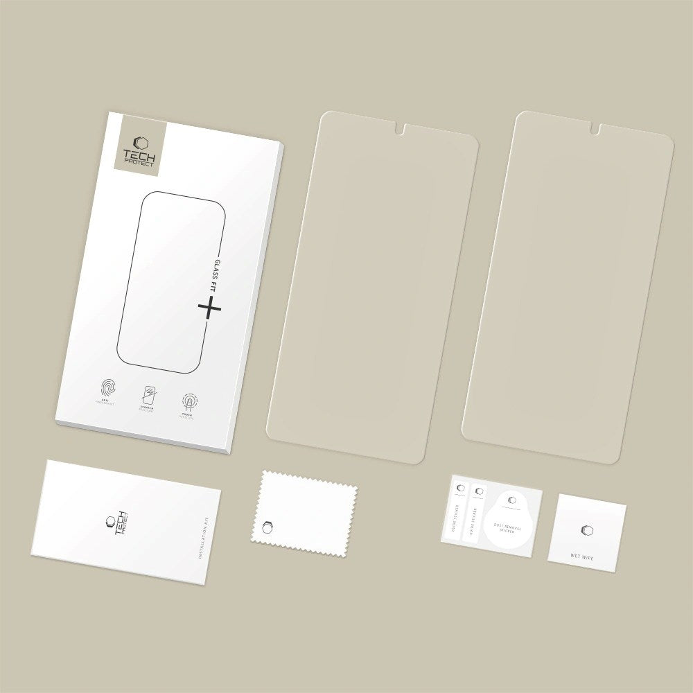 Samsung Galaxy S26 Ultra Tech-Protect Glass Fit+ Skjermbeskytter - 2 stk. - Gjennomsiktig