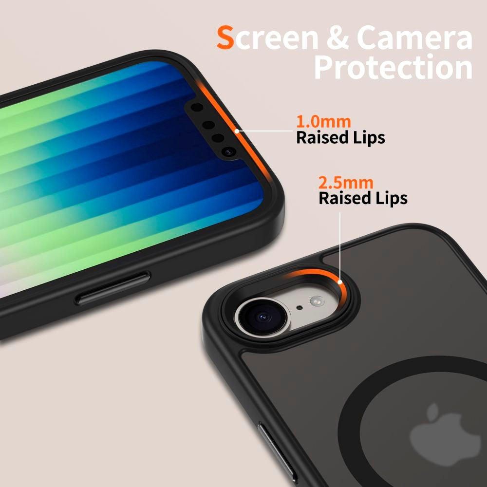 iPhone 17e / 16e Tech-Protect Magmat Deksel - MagSafe Kompatibel - Matt Svart