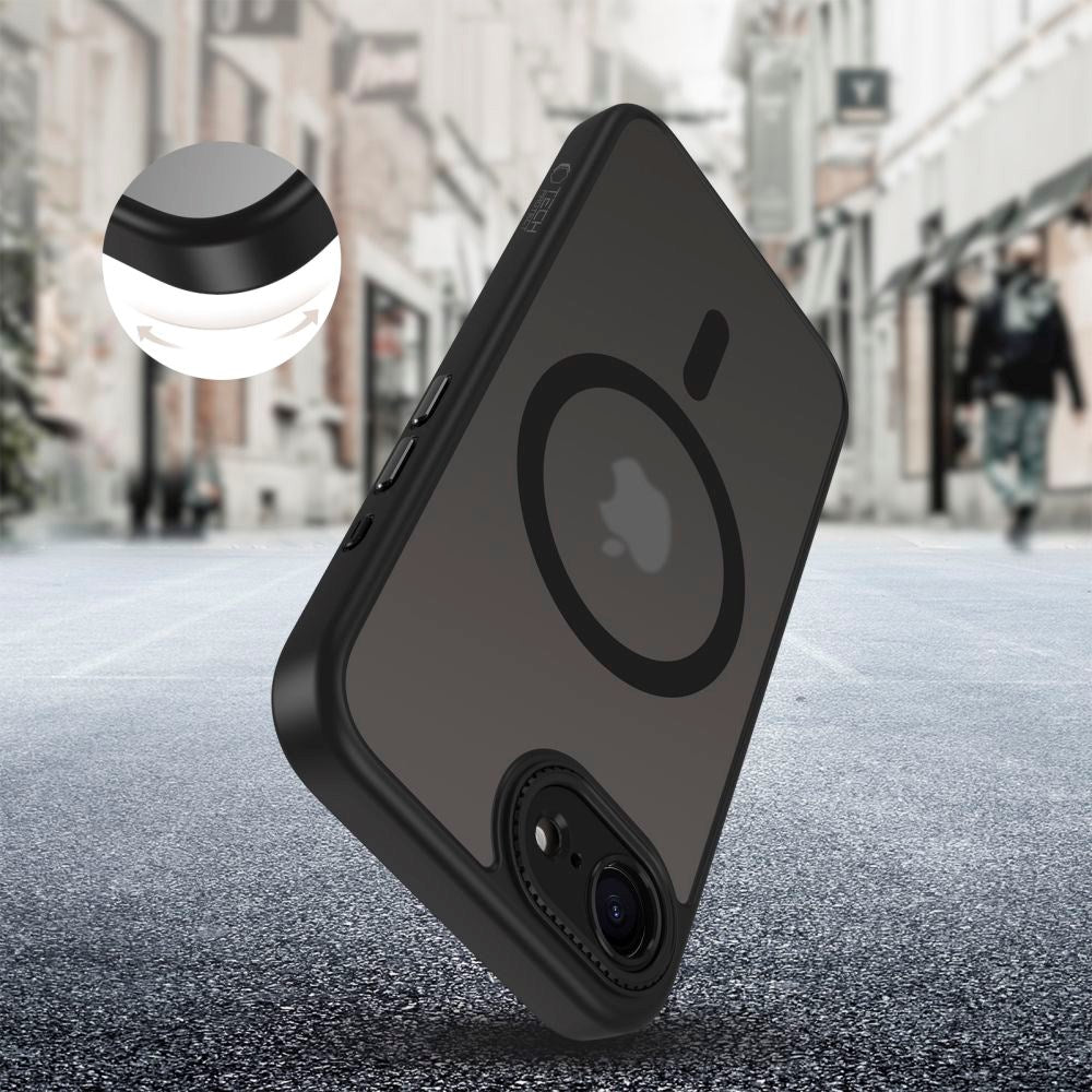 iPhone 17e / 16e Tech-Protect MagCam Deksel - MagSafe Kompatibel - Matt Svart