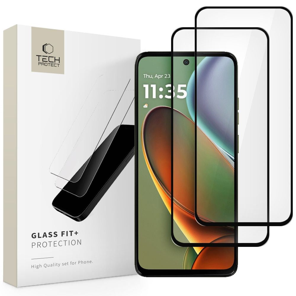 Motorola Moto G15 / G15 Power / G05 / E15 Tech-Protect Glass Fit+ Skjermbeskytter - 2 stk - Gjennomsiktig