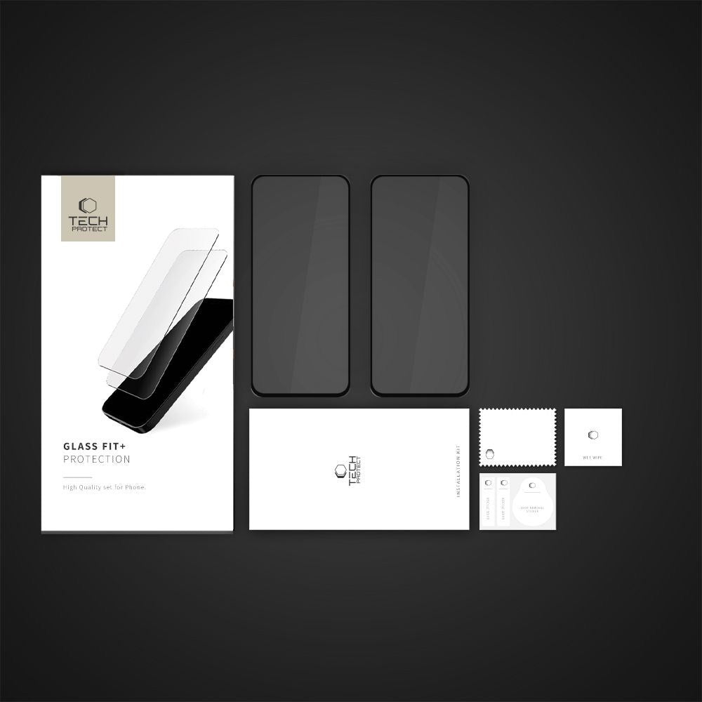 Motorola Moto G15 / G15 Power / G05 / E15 Tech-Protect Glass Fit+ Skjermbeskytter - 2 stk - Gjennomsiktig