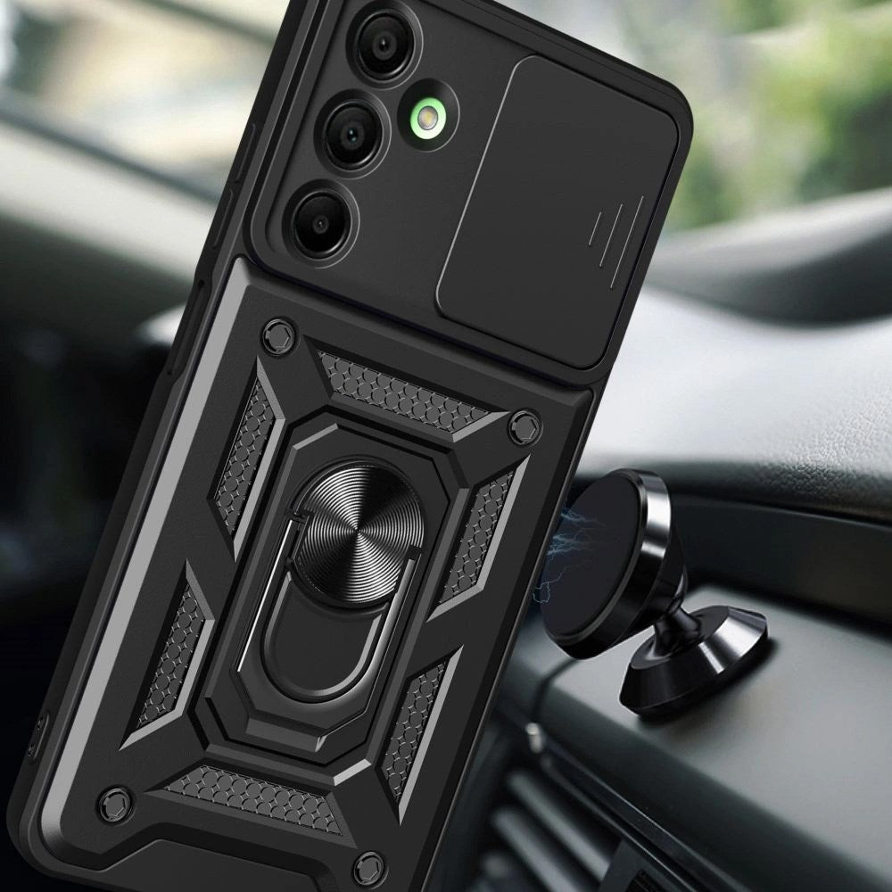 Samsung Galaxy A26 (5G) Tech-Protect Camshield Deksel m. Magnetisk Ring og Stativfunksjon - Svart