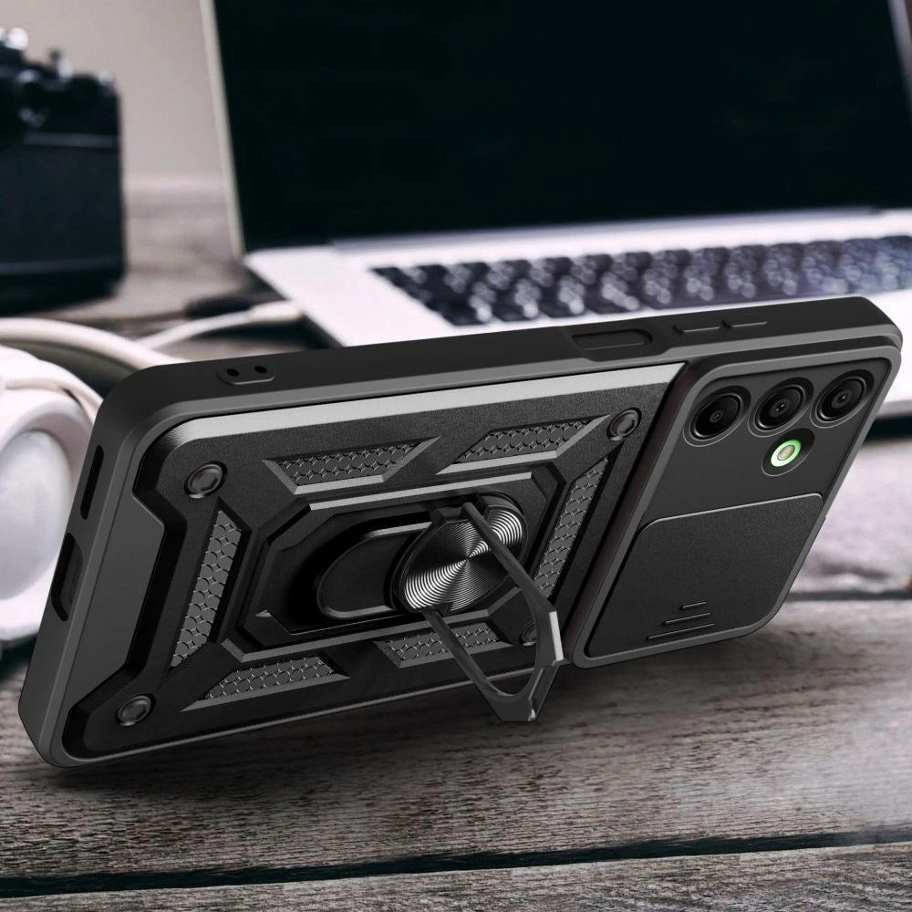 Samsung Galaxy A26 (5G) Tech-Protect Camshield Deksel m. Magnetisk Ring og Stativfunksjon - Svart