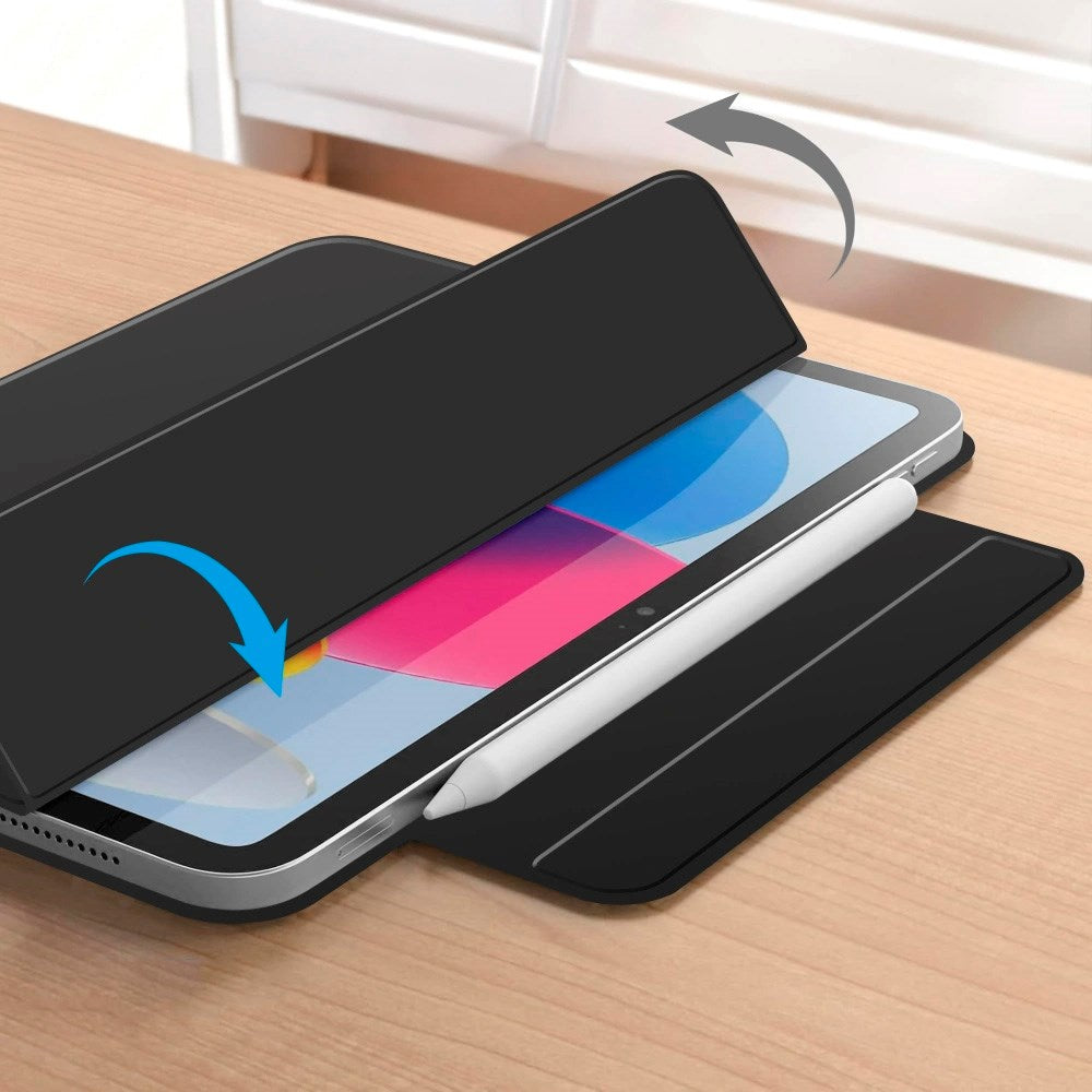iPad 11" (2025) / 10.9" (2024 / 2022) Tech-Protect SmartCase Magnetisk Flip Deksel - Svart