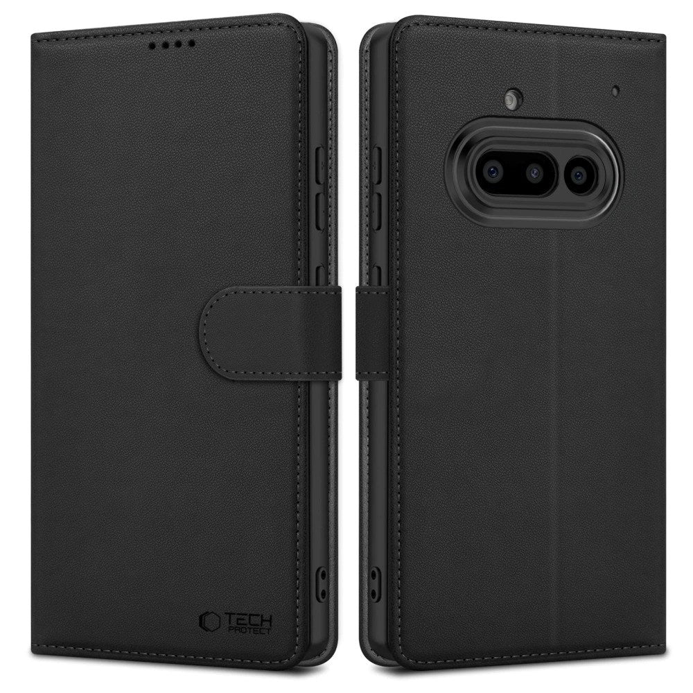 Nothing Phone (3a) Tech-Protect Flip Deksel med Lommebok - Svart
