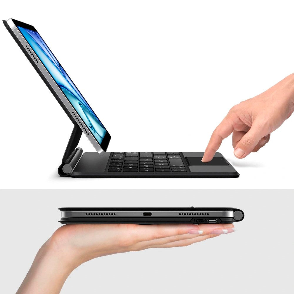 iPad Air 11" (2026 / 2025 / 2024) / Air (2022 / 2020) Tech-Protect Deksel med Engelsk Tastatur - Svart