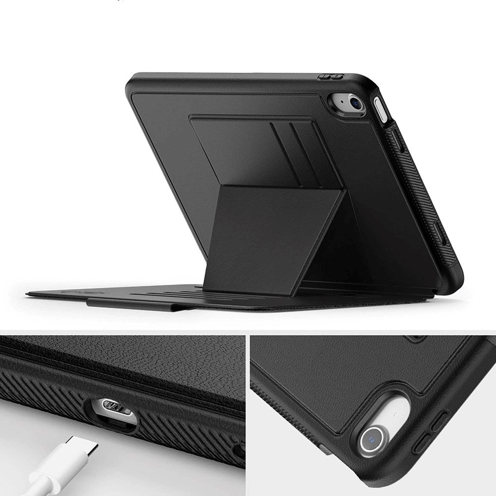 iPad 11" (2025) / iPad 10.9" (2024 / 2022) Tech-Protect Flip Deksel m. Kortholder & Penn Holder - Svart