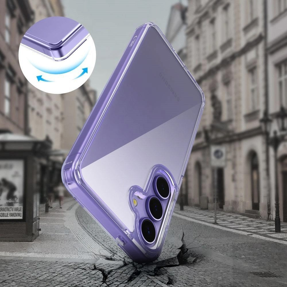 Samsung Galaxy S25 Edge Tech-Protect Flexair Hybrid Deksel - Gjennomsiktig