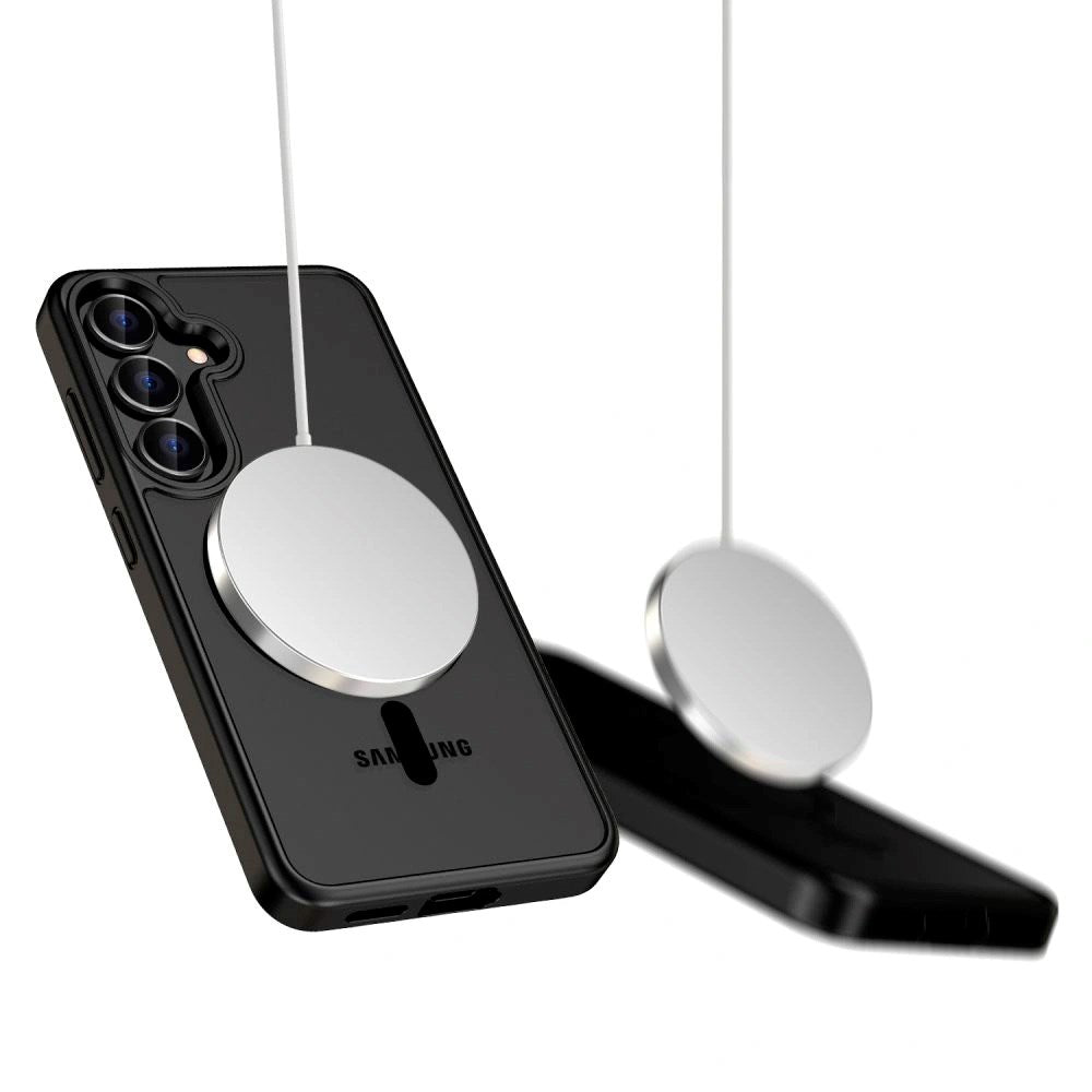 Samsung Galaxy S25 Edge Tech-Protect Magmat Deksel - MagSafe Kompatibelt - Matt Svart