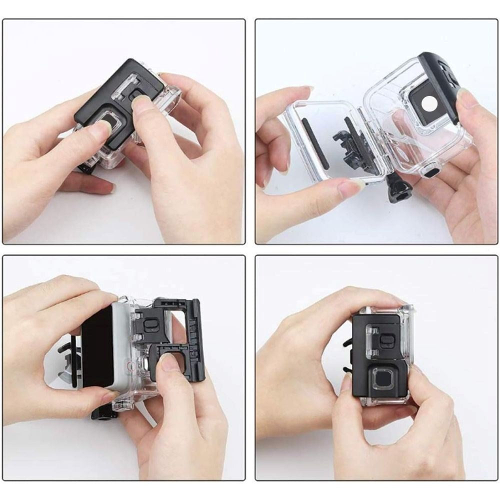 Tech-Protect GA200 Vanntett Deksel GoPro Hero 5 / 6 / 7 - Gjennomsiktig