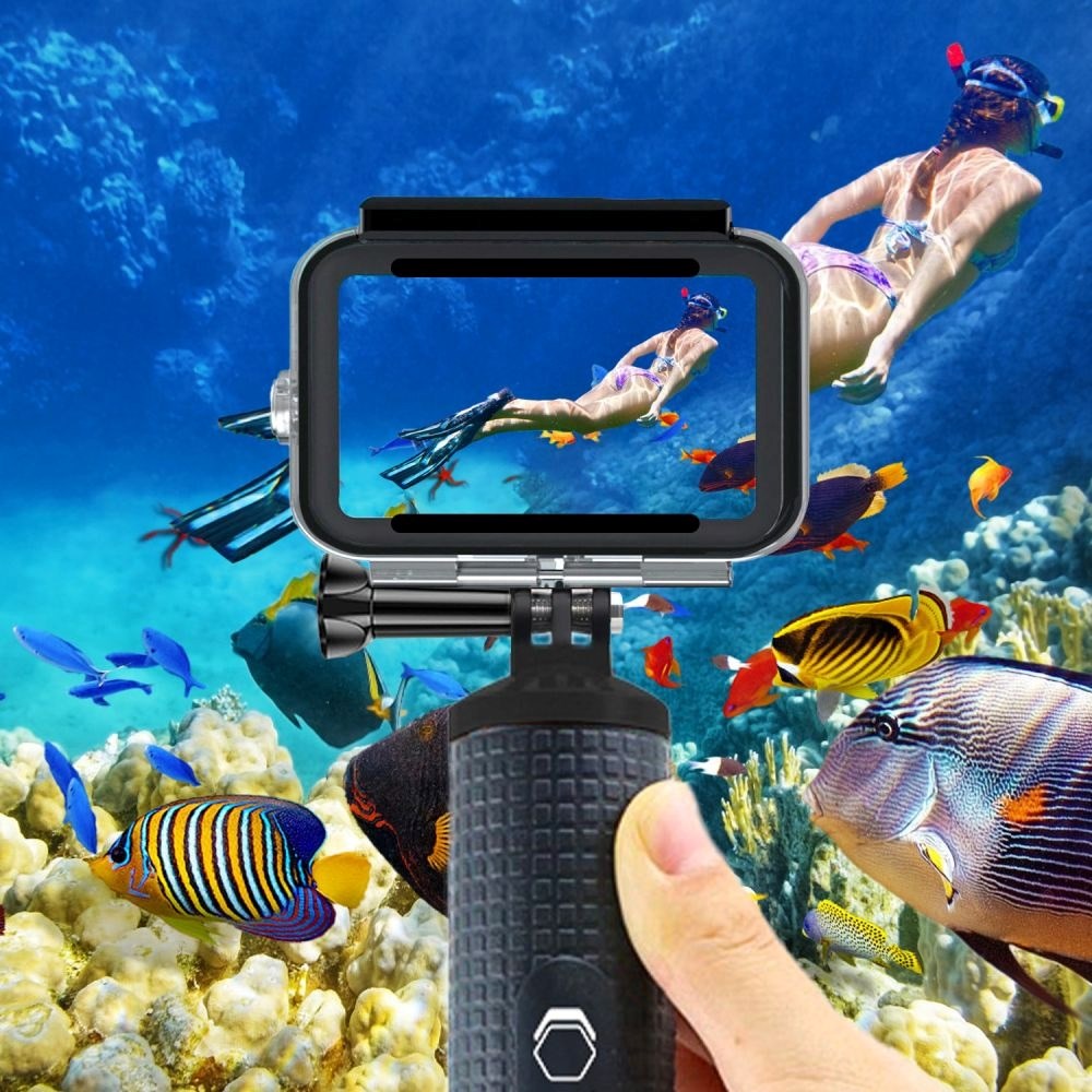 Tech-Protect GA200 Vanntett Deksel GoPro Hero 9 / 10 / 11 / 12 / 13 - Gjennomsiktig
