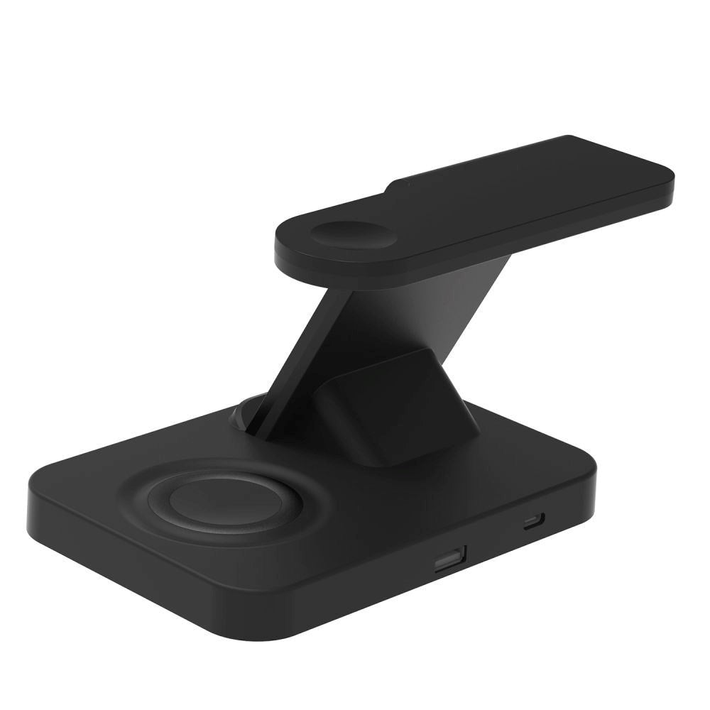 Tech-Protect Qi15W-A37 3-i-1 Trådløs Lader for Apple og Android - Svart