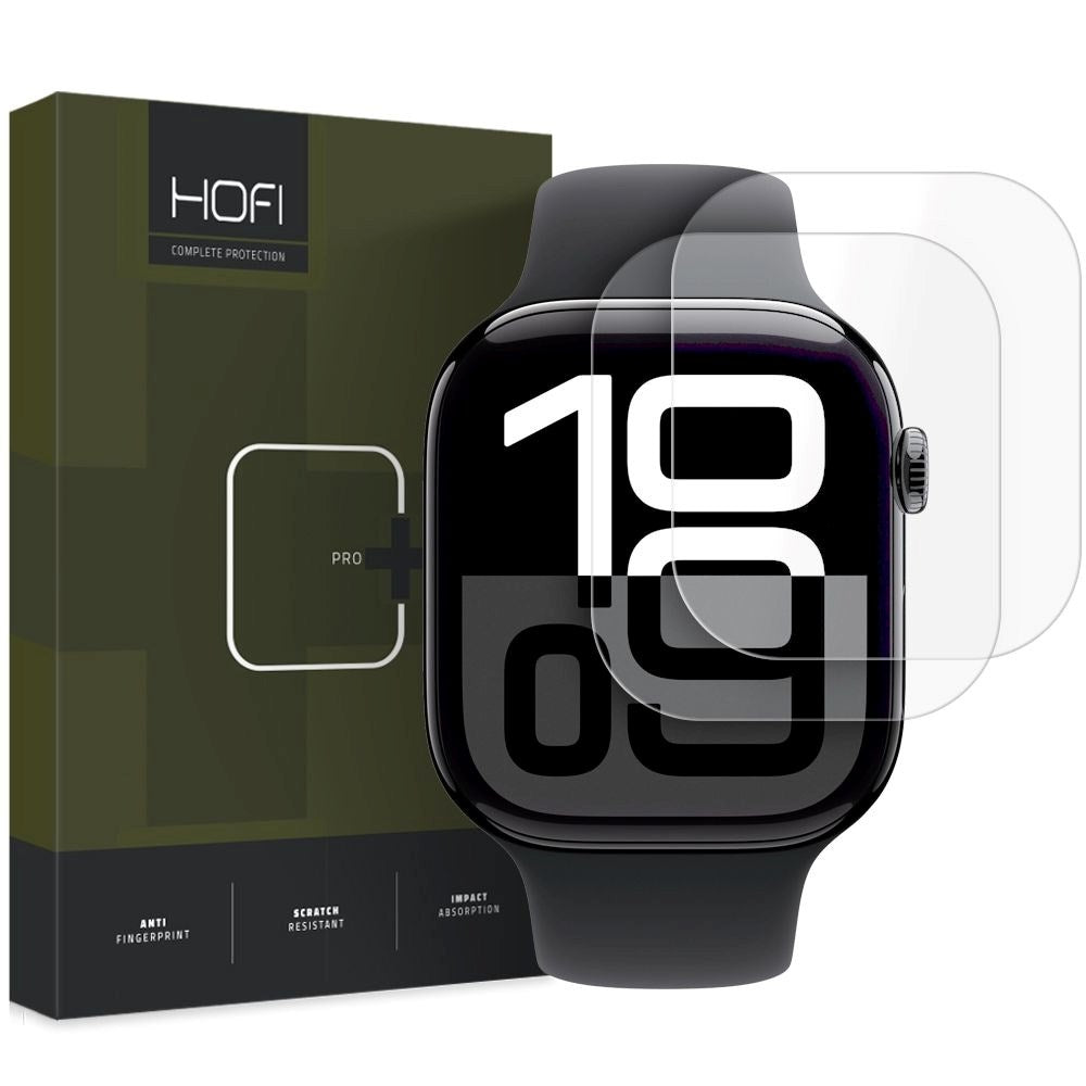 Apple Watch 11 / 10 (46mm) Hofi Hydroflex Pro+ Beskyttelsesfilm - 2 Stk. - Gjennomsiktig