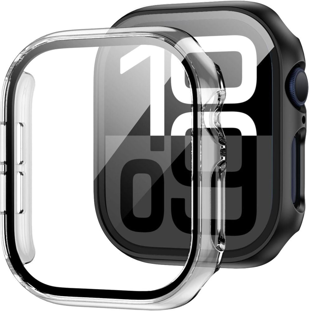 Apple Watch 11 / 10 Tech-Protect DEFENSE360 Smartwatch-deksel med skjermbeskytter - 42mm - Gjennomsiktig
