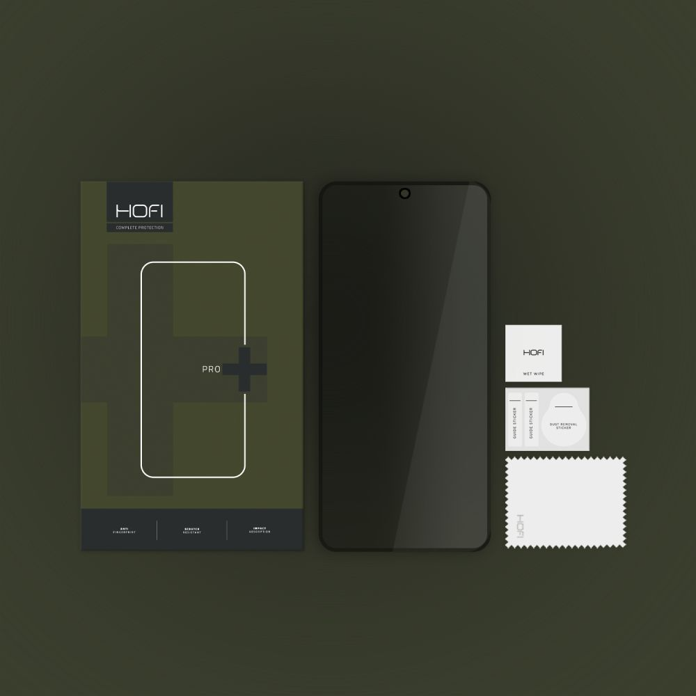 Xiaomi 14T / Xiaomi 14T Pro - HOFI Glass Pro+ Skjermbeskyttelse m. Privacy Funksjon - Case Friendly - Gjennomsiktig