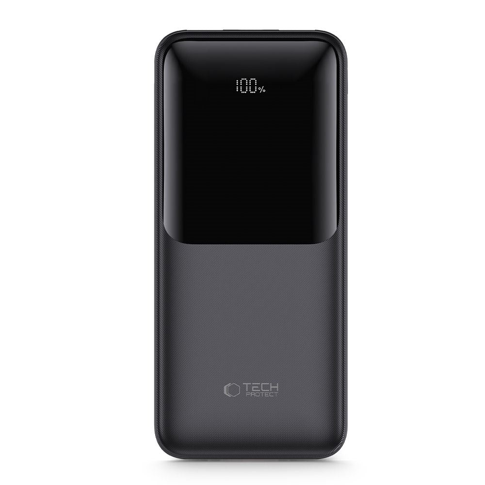 Tech-Protect Powerbank 10000mAh – Rask lading med 22.5W - Svart