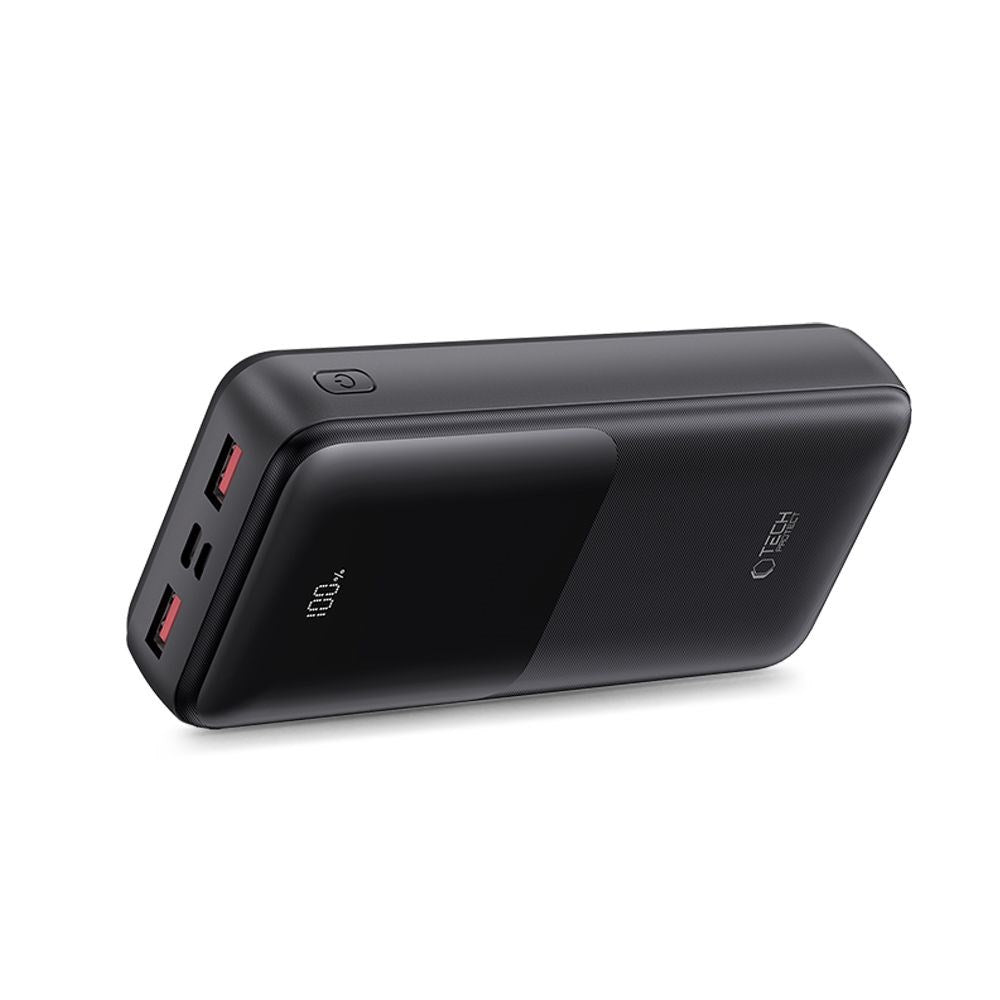 Tech-Protect Powerbank 20000mAh – Rask lading med 22.5W - Svart