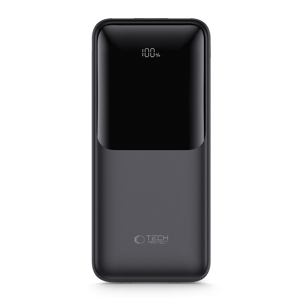 Tech-Protect Powerbank 20000mAh – Rask lading med 22.5W - Svart