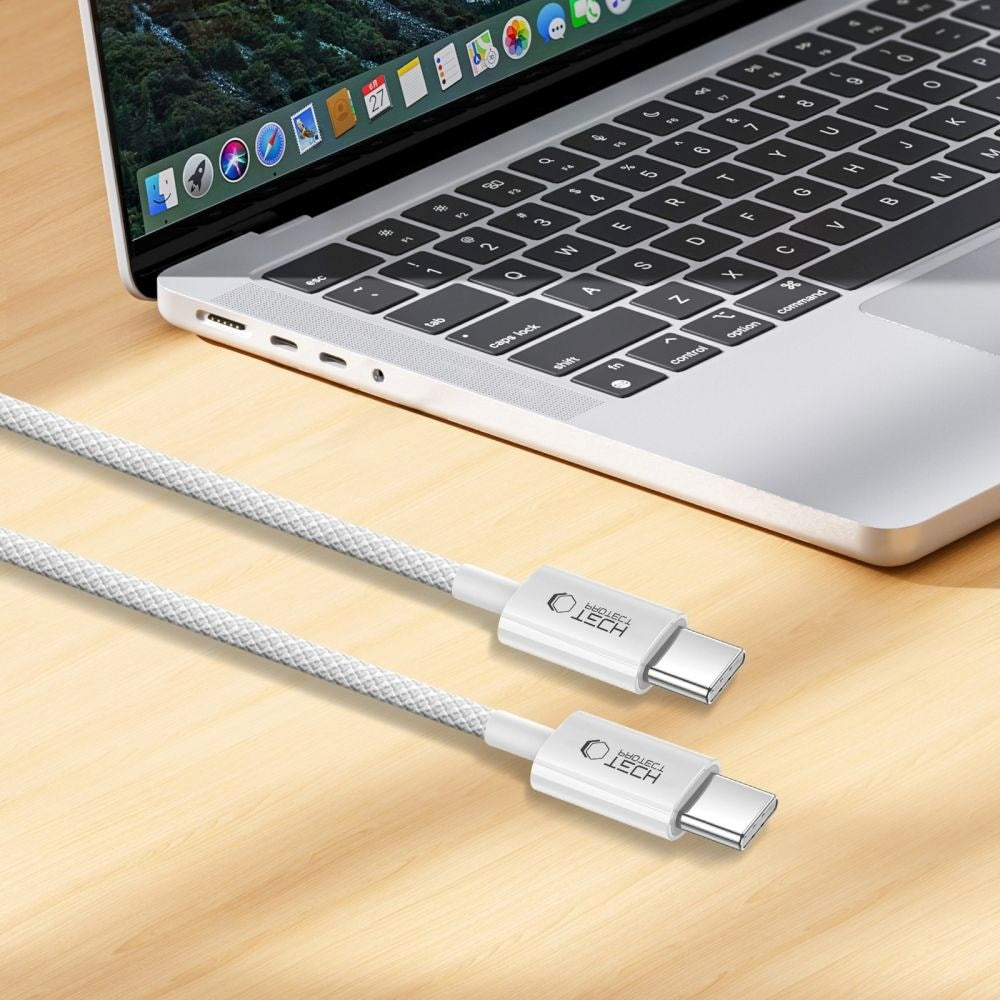 Tech-Protect Ultraboost Lite 60W / 3A USB-C til USB-C-Kabel 1m - Grå