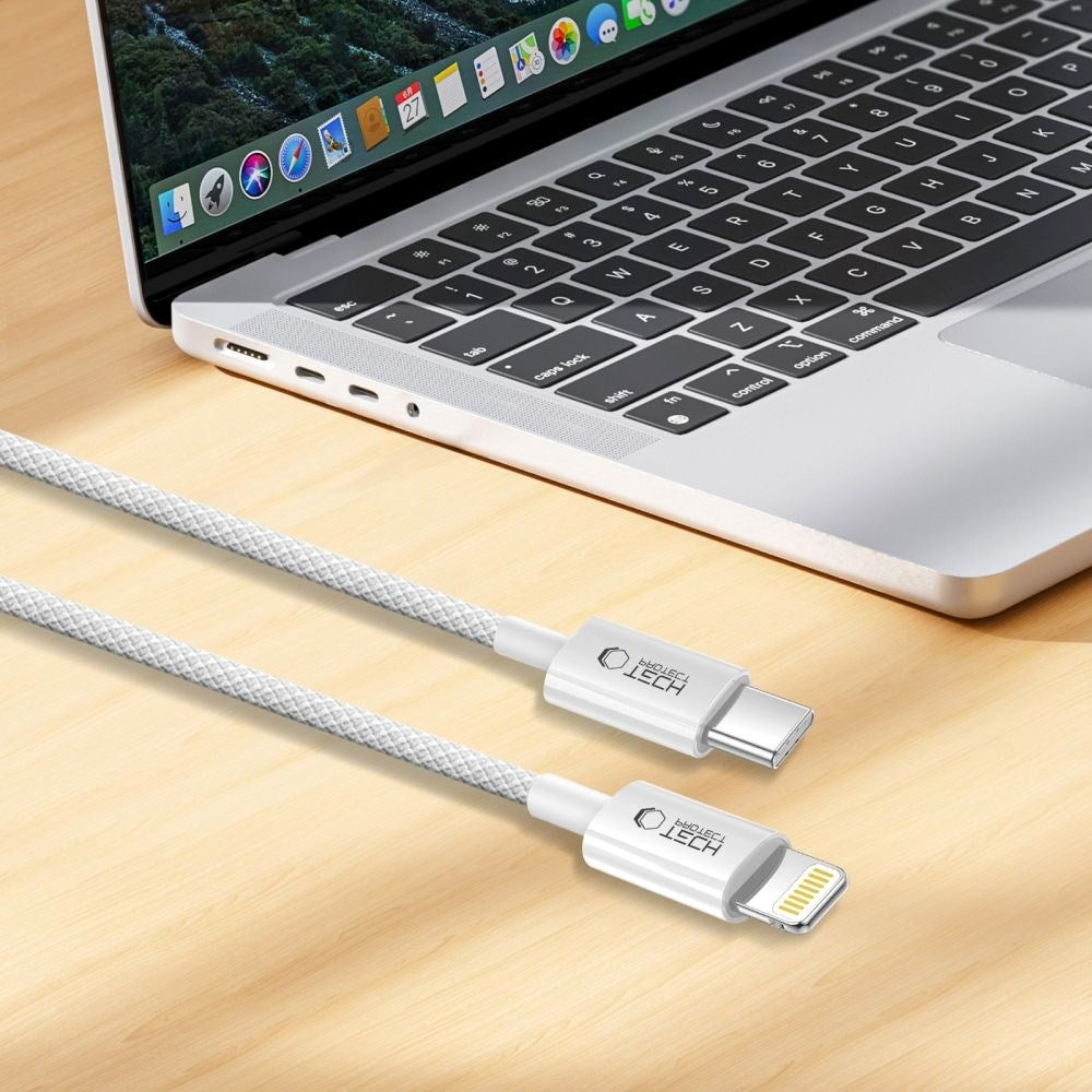 Tech-Protect Ultraboost Lite 27W / 3A Lightning til USB-C-Kabel 2m - Grå