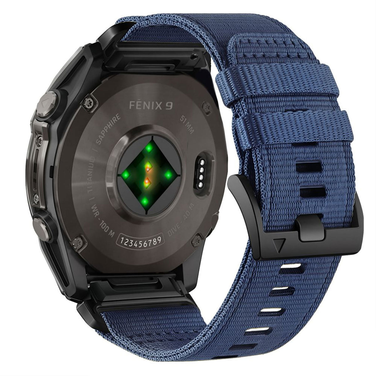 Universal Garmin 26mm QuickFit Tech-Protect Classic Nylon Reim - Blå