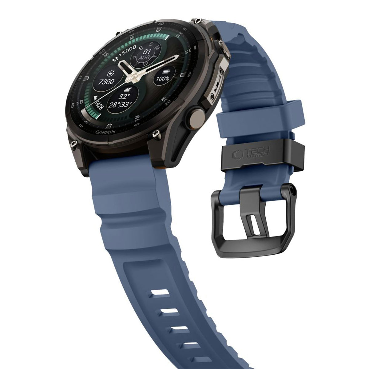 Universal Garmin 22mm QuickFit Tech-Protect Motion Klokkereim - Blå
