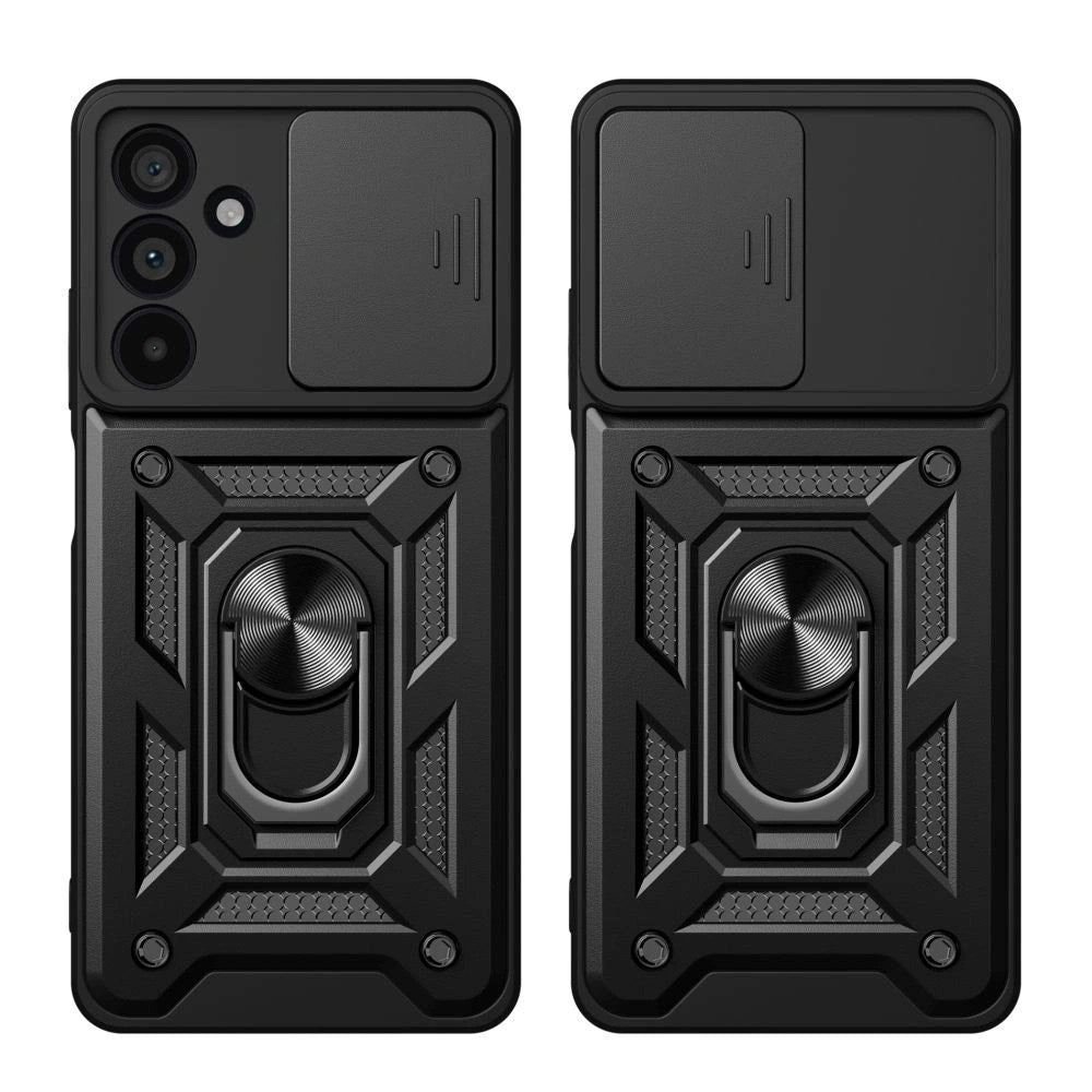 Samsung Galaxy A57 Tech-Protect Camshield Deksel med Magnetisk Ring & Stativfunksjon - Svart