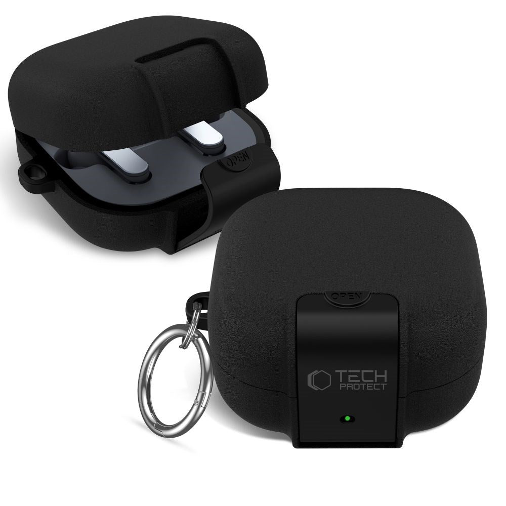 Samsung Galaxy Buds 4 / 4 Pro Tech-Protect Slim Hook Deksel - Svart