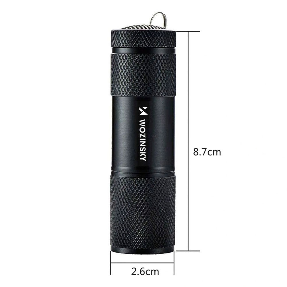 Wozinsky WLD-9L UV-Lommelykt for Sporedeteksjon - Svart