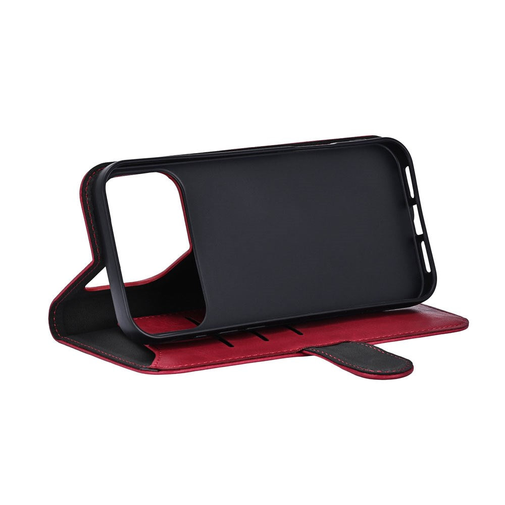 iPhone 17 Pro Max GEAR Kunstskinn Flip Deksel - MagSafe Kompatibel - Rød