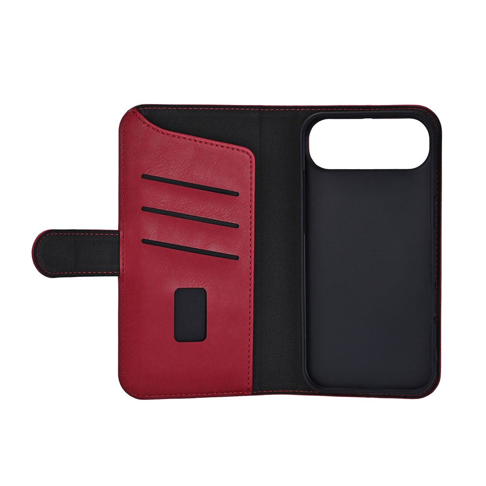 iPhone Air GEAR Kunstskinn Flip Deksel - MagSafe Kompatibel - Rød