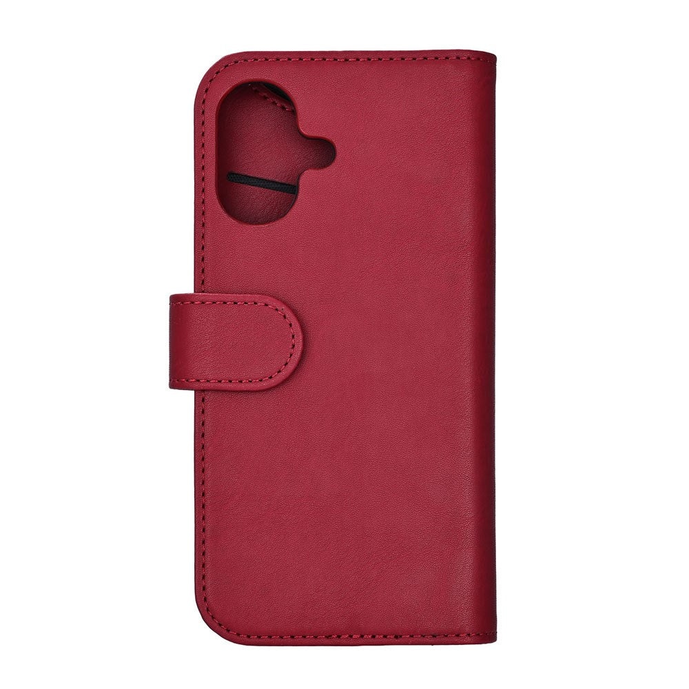 iPhone 17 GEAR Kunstskinn Flip Deksel - MagSafe Kompatibel - Rød