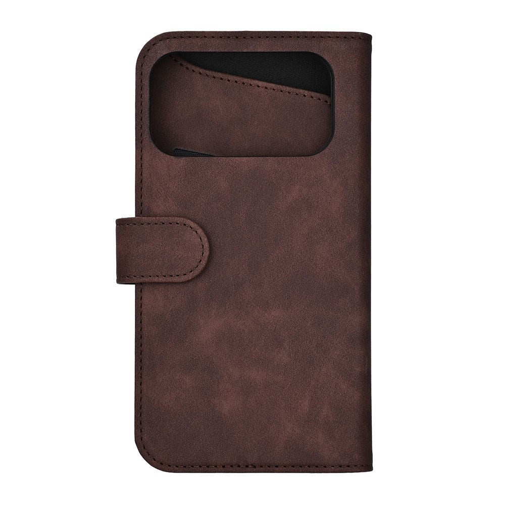 iPhone 17 Pro Max GEAR Kunstskinn Flip Deksel - MagSafe Kompatibel - Brun