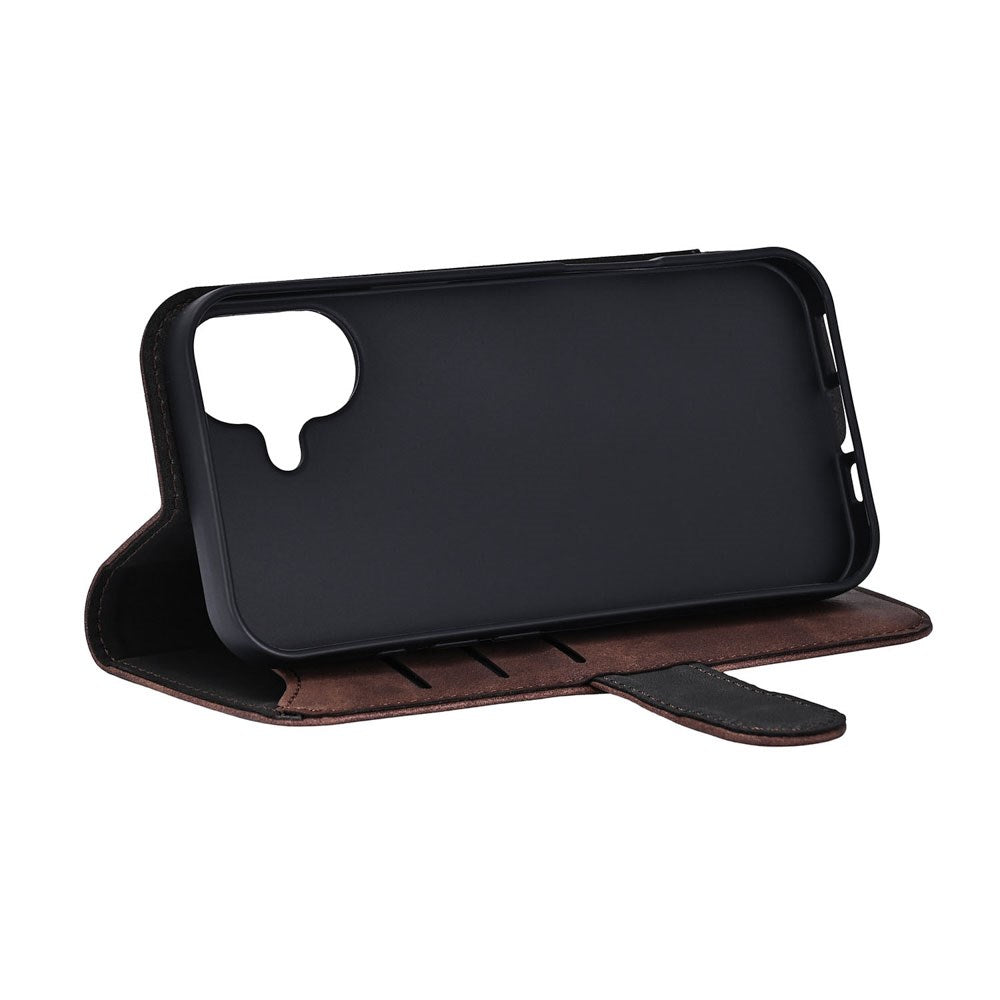 iPhone 17 GEAR Kunstskinn Flip Deksel - MagSafe Kompatibel - Brun
