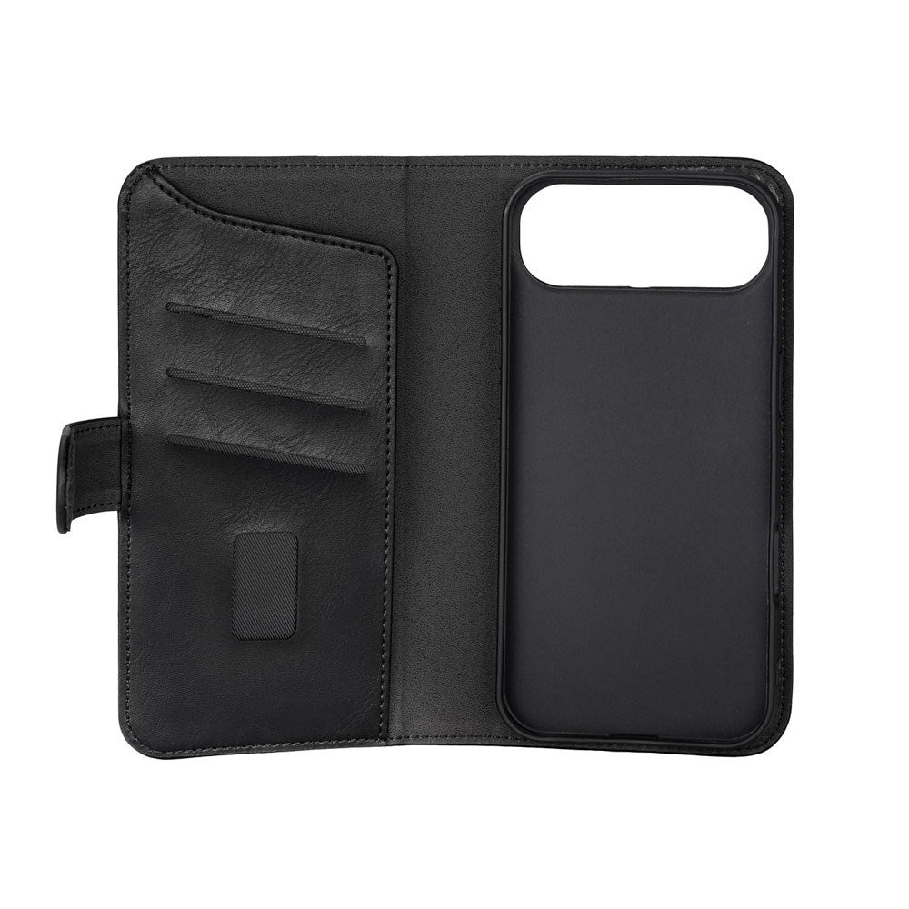 iPhone Air GEAR Kunstskinn Flip Deksel - MagSafe Kompatibel - Svart