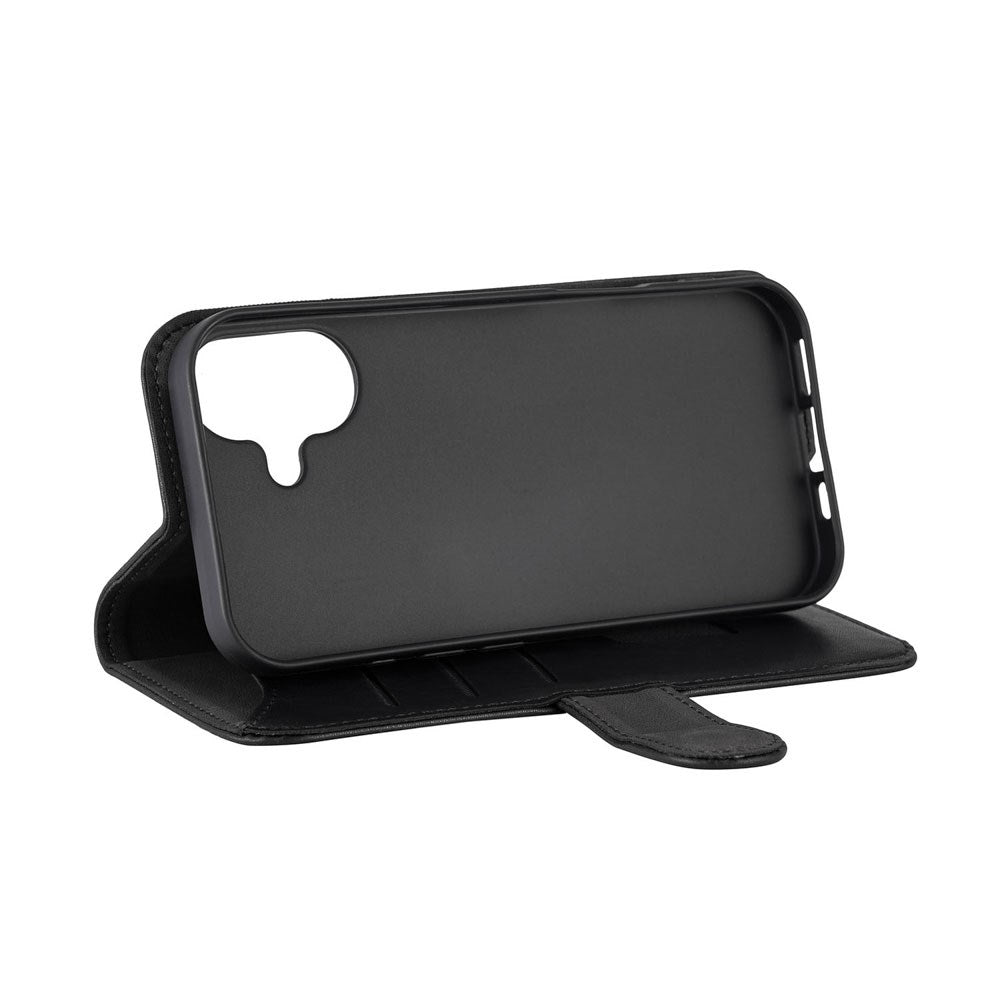 iPhone 17 GEAR Kunstskinn Flip Deksel - MagSafe Kompatibel - Svart