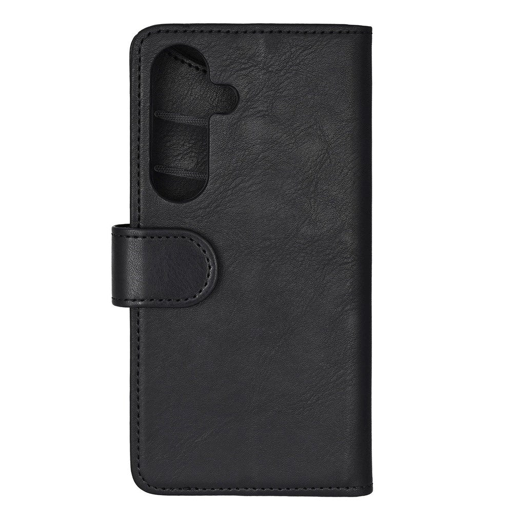 Samsung Galaxy S25 GEAR Classic Flip-deksel Kunst Skinn med Kortholder - Svart
