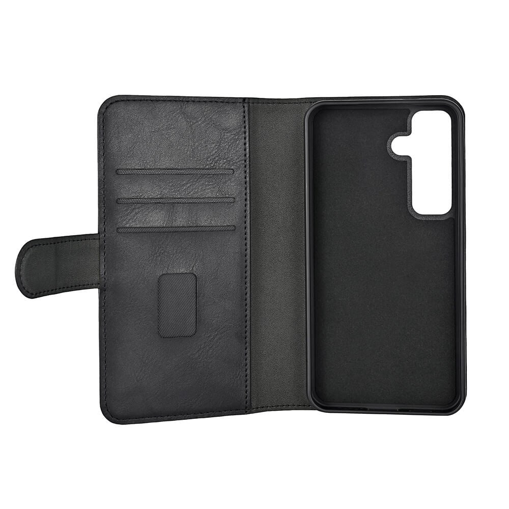 Samsung Galaxy S24+ (Plus) GEAR 2-i-1 Skinn Flipp Deksel med Lommebok og Magnet - Svart