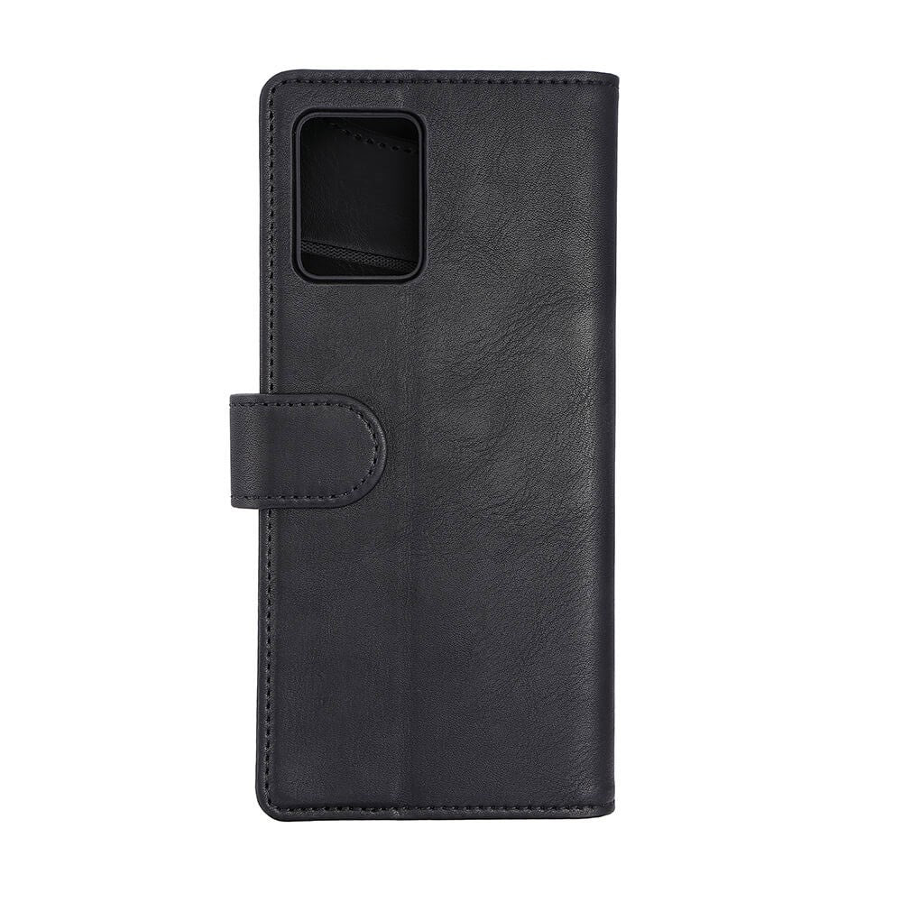 Motorola Moto G53 GEAR Kunstskinn Flip Deksel med Kortholder & Stativfunksjon - Svart