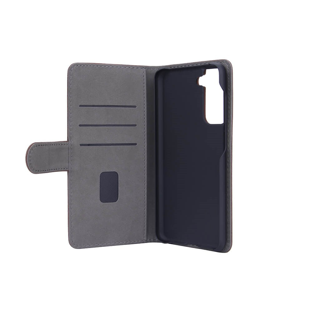 GEAR Samsung Galaxy S21 FE (5G) Wallet - Flippdeksel i PU Skinn med Lommebok - Brun