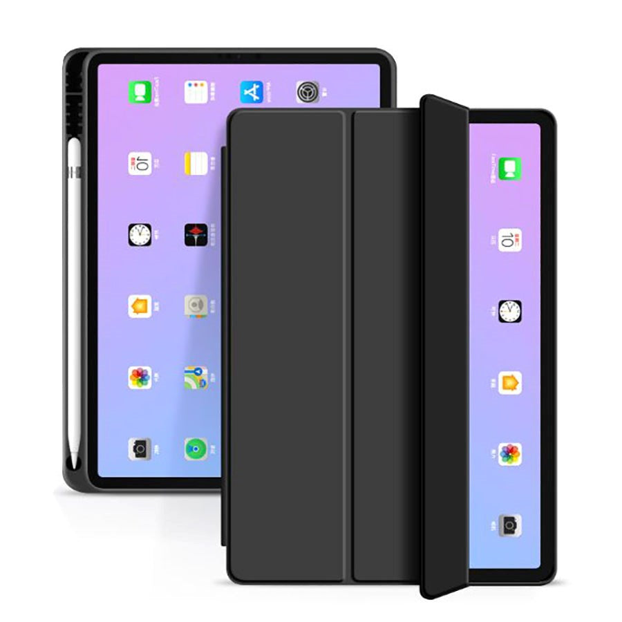 iPad Air 11-10.9" (2026-2020) Tech-Protect Smartcase Deksel Tri-fold & Apple Pencil Holder - Svart