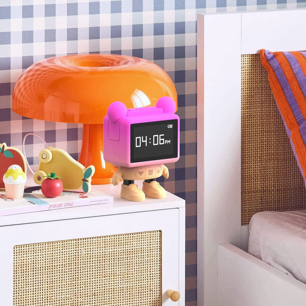 MOB - Dancing Alarm Clock Bluetooth Høyttaler - Rosa