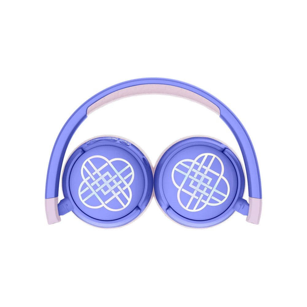 KPDH Trådløse Hodetelefoner for Barn – On-Ear – Huntrix Symbol / Lilla